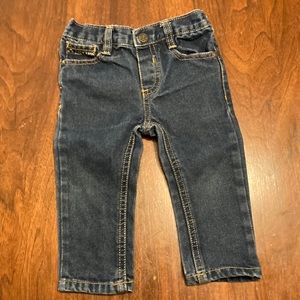 Boys 18M Polo Dark Jeans Elastic Waistband